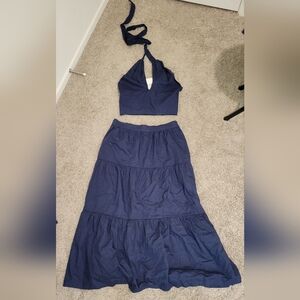 O.P.T Halter Top And Skirt Set Size Medium